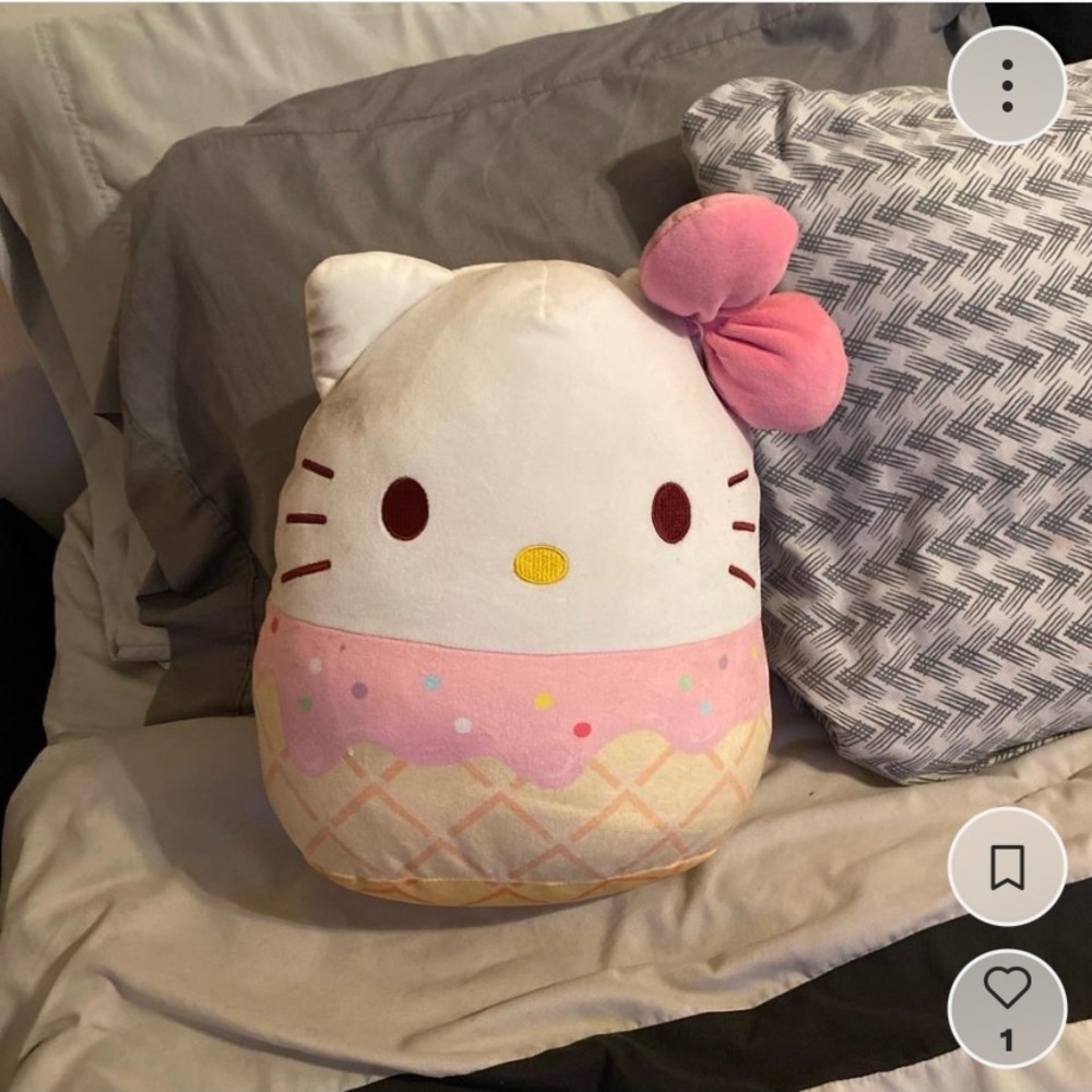 Hello Kitty Ice Cream Accent Pillow - Pink and White